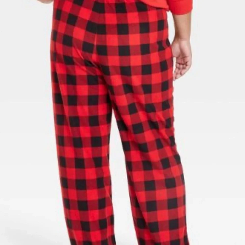 NWOT Women's Buffalo Plaid Fleece Matching Family Pajama Pants Size XXL - Picture 2 of 10